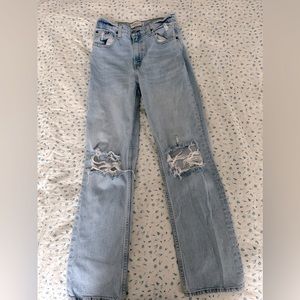 Abercrombie 90’s straight ultra high rise jeans